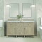 James Martin Vanities 60'' Double Vanity, Whitewashed Oak w/ 3 CM Ethereal Noctis Quartz Top 424-V60D-WWO-3ENC - alternate 5